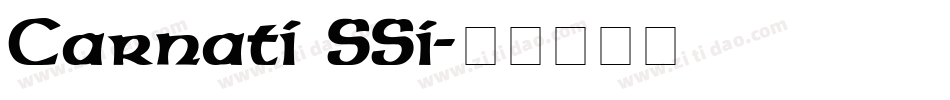 Carnati SSi字体转换
